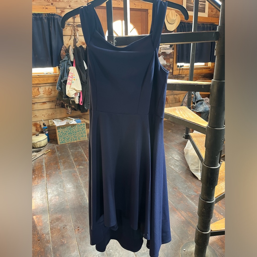 Elegant Navy Blue Dress